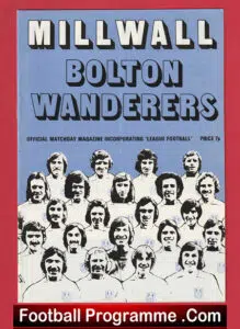 Millwall v Bolton Wanderers 1973