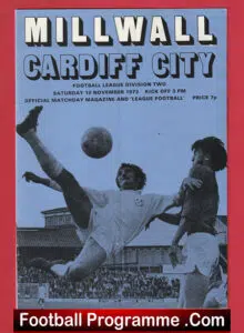 Millwall v Cardiff City 1973