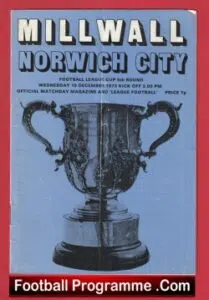 Millwall v Norwich City 1973