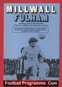 Millwall v Fulham 1974