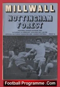 Millwall v Nottingham Forest 1974