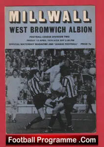 Millwall v WBA 1974