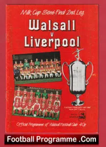 Walsall v Liverpool 1984 – League Cup Semi Final