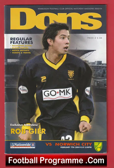 Wimbledon v Norwich City 2004 - Last Season as Wimbledon FC - Image 2
