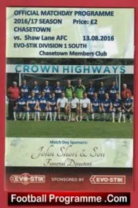 Chasetown v Shaw Lane 2016 – First Match at Shaw Lane