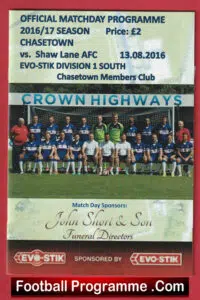Chasetown v Shaw Lane 2016 – First Match at Shaw Lane