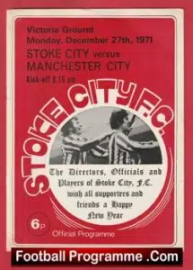 Stoke City v Manchester City 1971