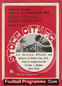 Stoke City v Manchester City 1971