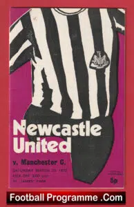 Newcastle United v Manchester City 1972