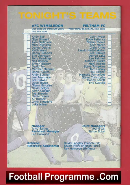AFC Wimbledon v Feltham 2002 - First Season for AFC Wimbledon - Image 3