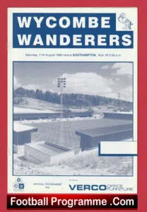 Wycombe Wanderers v Southampton 1990 – 2nd match at Adams Park