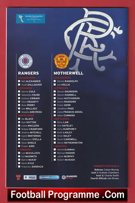 Glasgow Rangers v Motherwell 2012 - Division 3 - 3rd Division - Image 3
