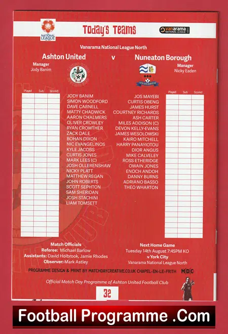 Ashton United v Nuneaton Borough 2018 - First Back as Borough - Image 3