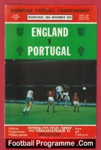 England v Portugal 1974 – European Championship at Wembley