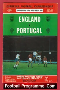 England v Portugal 1974 – European Championship at Wembley