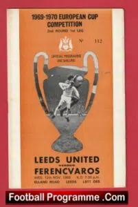Leeds United v Ferencvaros 1969 – European Cup