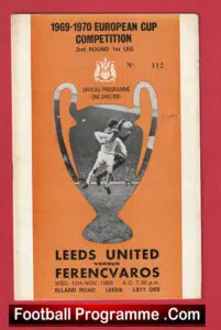 Leeds United v Ferencvaros 1969 – European Cup