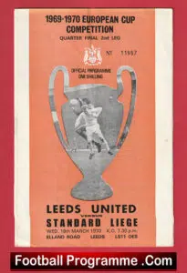 Leeds United v Standard Liege 1970 – European Cup