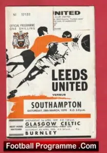 Leeds United v Southampton 1970
