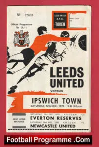 Leeds United v Ipswich Town 1970