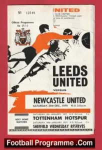 Leeds United v Newcastle United 1970