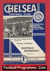 Chelsea v Sheffield Wednesday 1968