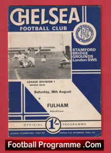 Chelsea v Fulham 1967