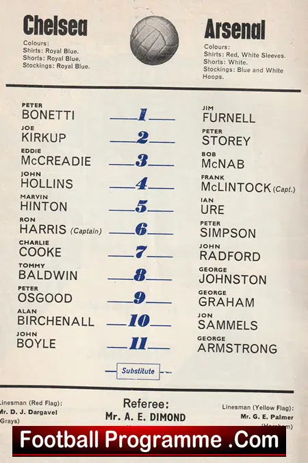 Chelsea v Arsenal 1967 - Image 3