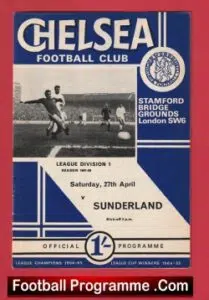 Chelsea v Sunderland 1968