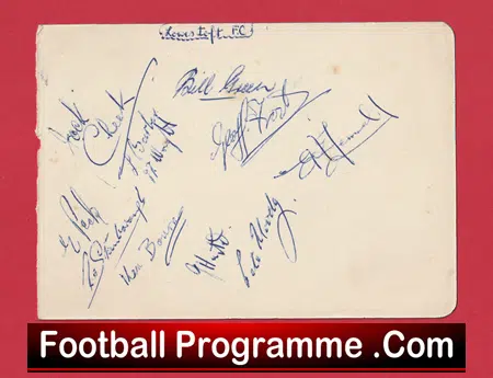 Lowestoft Town Football Club Multi Signed Sheet Pos 1960s ? - Image 2