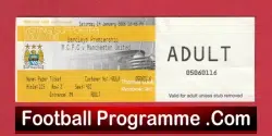 Manchester City v Manchester United 2006 – Football Ticket