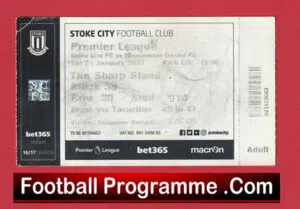 Stoke City v Manchester United 2017 – Match Ticket