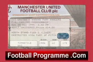Manchester United v QPR 1995 – Football Ticket
