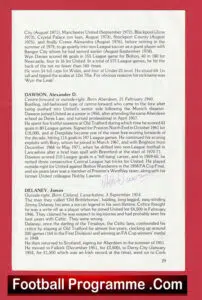 Manchester United Alex Dawson Autograph Signed Biography Book Sheet Man Utd