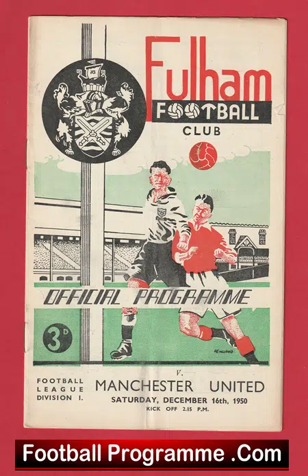 Fulham v Manchester United 1950 - Man Utd 1950's - Image 2