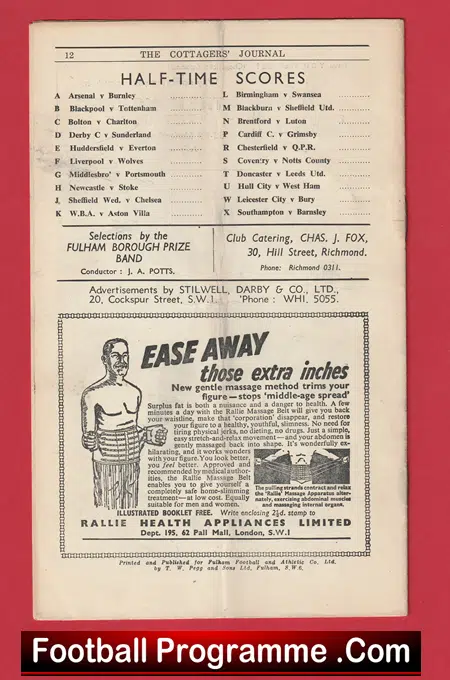 Fulham v Manchester United 1950 - Man Utd 1950's - Image 4