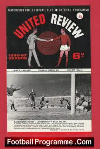 Manchester United v Fulham 1967 – Man United Programmes