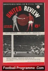 Manchester United v Southampton 1967 – Man United