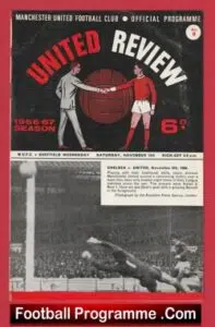 Manchester United v Sheffield Wednesday 1966 – Man Utd 60s