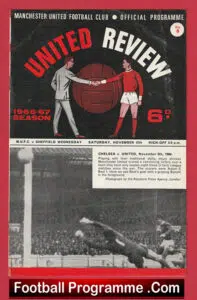 Manchester United v Sheffield Wednesday 1966 – Man Utd 60s