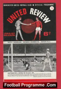 Manchester United v Sunderland 1966 – Man United
