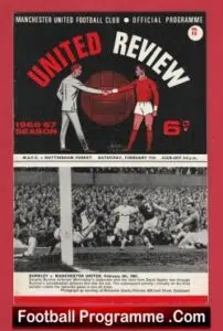 Manchester United v Nottingham Forest 1967 – Man United