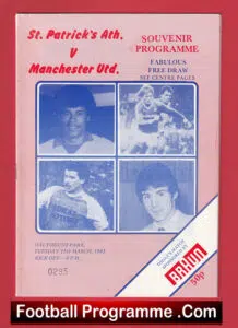 St Patricks Athletic v Manchester United 1983 – Ireland Man Utd