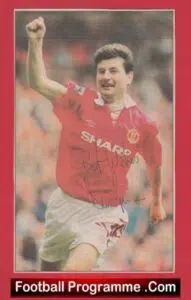 Manchester United Denis Irwin Autograph Signed Picture Man Utd
