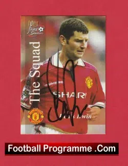 Manchester United Denis Irwin Autographed Signed Football Card