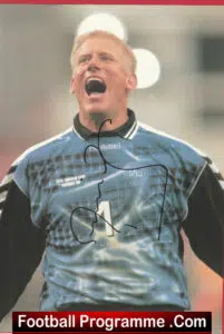 Manchester United Peter Schmeichel Signed Autographed Football Picture