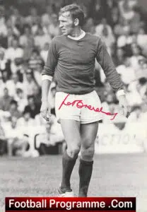 Manchester United Pat Crerand + Tony Dunne Autograph Signed Man Utd