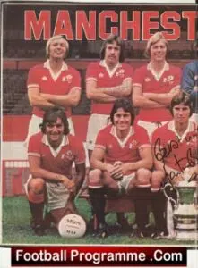 Manchester United Football Club Multi Signed Autographed Picture 1980s