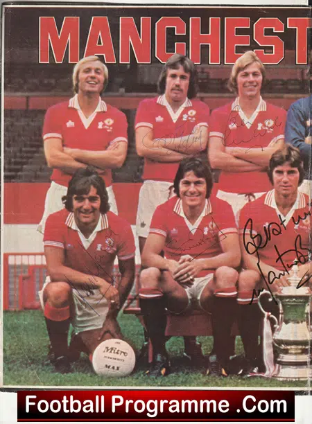 Manchester United Football Club Multi Signed Autographed Picture 1980s - Image 2