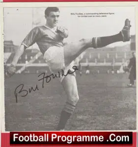 Manchester United Bill Foulkes Autograph Signed Man Utd Footballer
